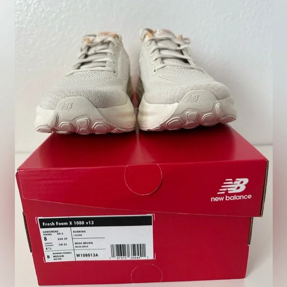 New Balance Cream Athletic Shoes - Picture 3 of 5